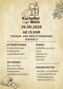 Kartoffel trifft Wein am 26.9.2026